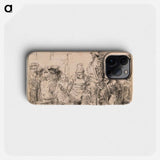 Christ Disputing with the Doctors - Rembrandt van Rijn Phone Case.
