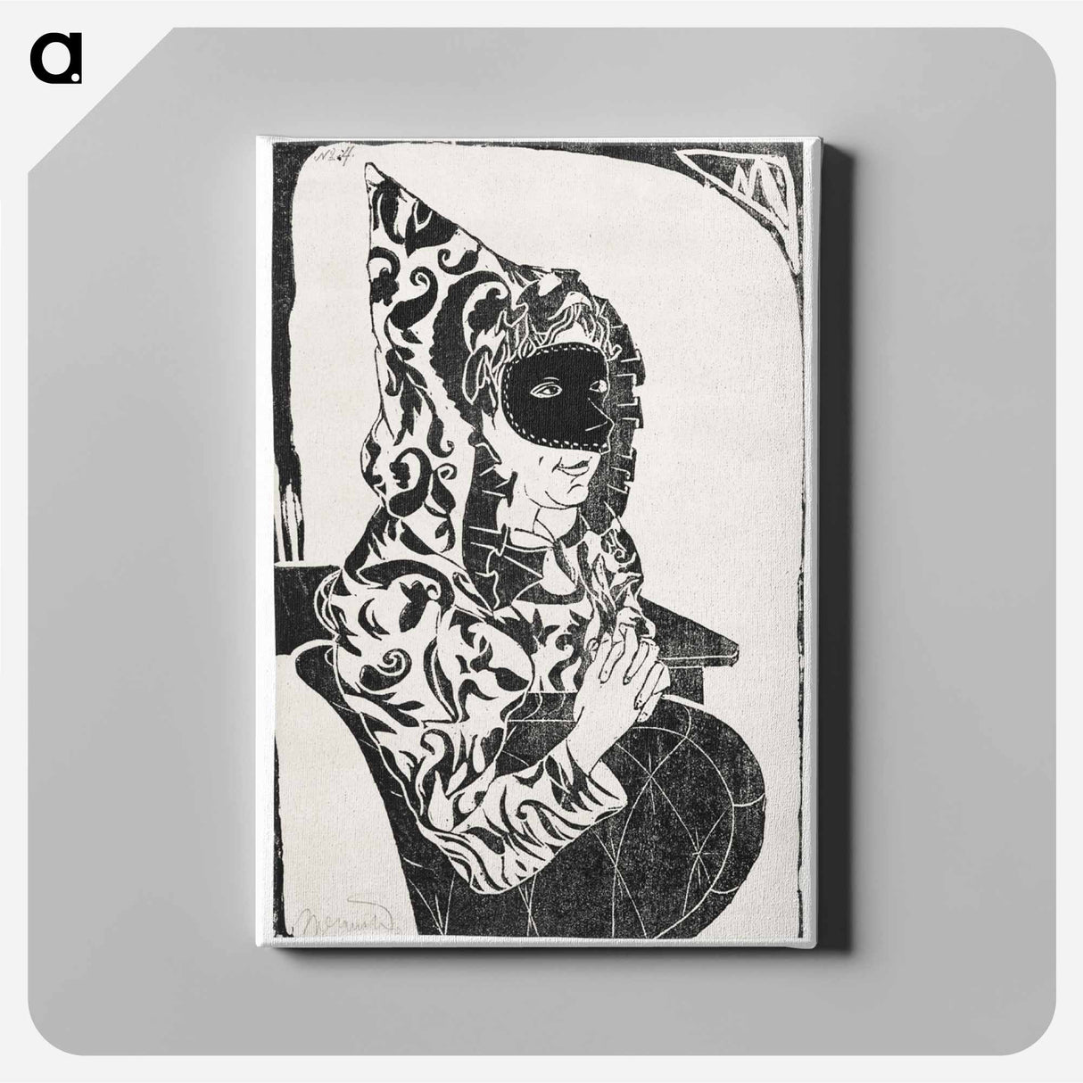 Masked Woman with Cape
 - サミュエル ジェスルン Canvas.