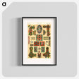 アートポスター-Grammar of Ornament Pattern Illustration
 - 装飾の文法 Poster.