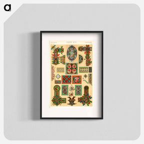 アートポスター-Grammar of Ornament Pattern Illustration
 - 装飾の文法 Poster.