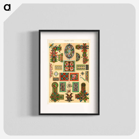 アートポスター-Grammar of Ornament Pattern Illustration
 - 装飾の文法 Poster.