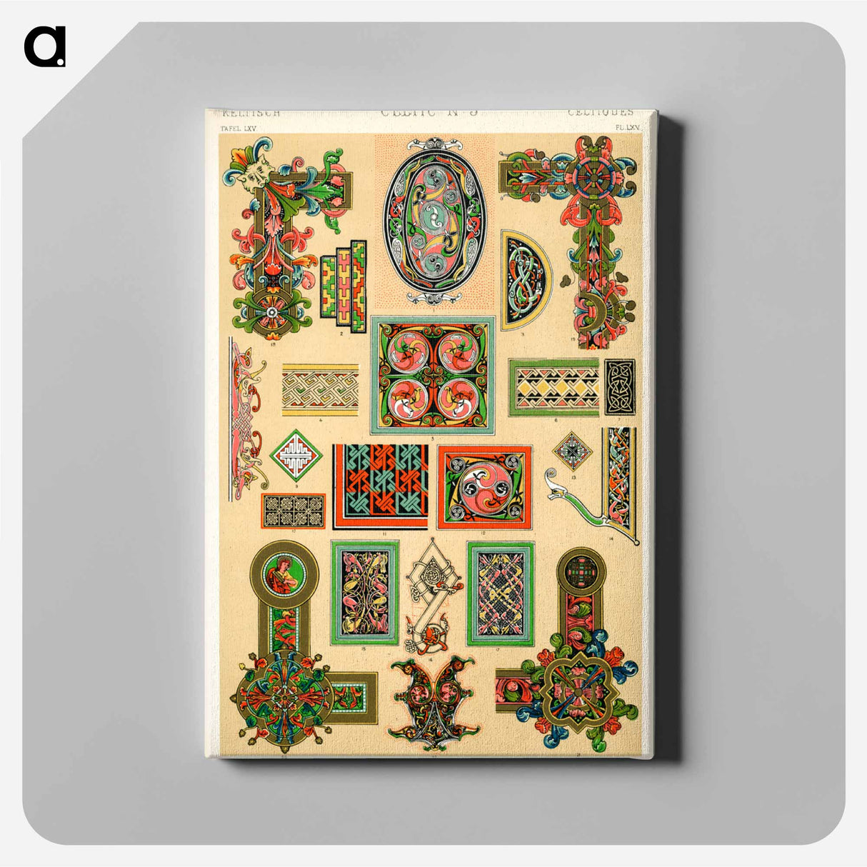 アートパネル-Grammar of Ornament Pattern Illustration
 - 装飾の文法 Canvas.