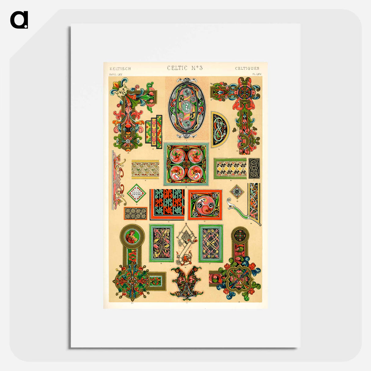 アートポスター-Grammar of Ornament Pattern Illustration
 - 装飾の文法 Poster.