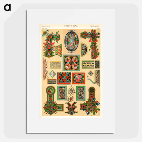 アートポスター-Grammar of Ornament Pattern Illustration
 - 装飾の文法 Poster.