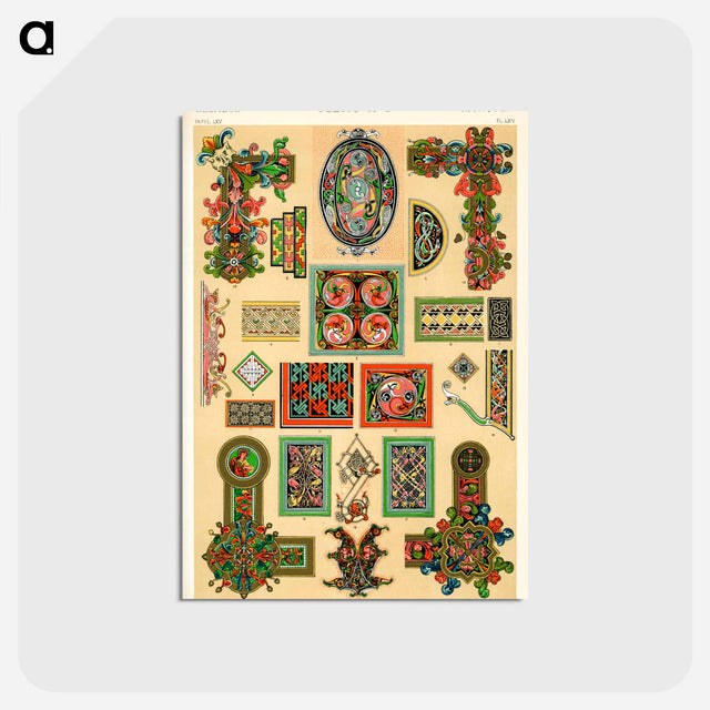 アートポストカード-Grammar of Ornament Pattern Illustration
 - 装飾の文法 Postcard.