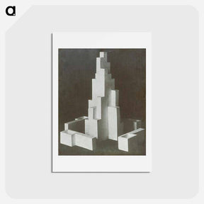 アートポストカード-Design for monument Leeuwarden - テオ ファン ドゥースブルフ Postcard.