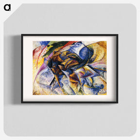 アートポスター-Dynamism of a Cyclist - ウンベルト ボッチョーニ  Poster.