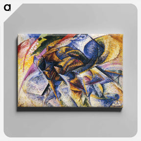 アートパネル-Dynamism of a Cyclist - ウンベルト ボッチョーニ  Canvas.