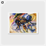 Dynamism of a Cyclist - ウンベルト ボッチョーニ  Postcard.