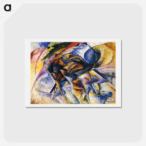 アートポストカード-Dynamism of a Cyclist - ウンベルト ボッチョーニ  Postcard.