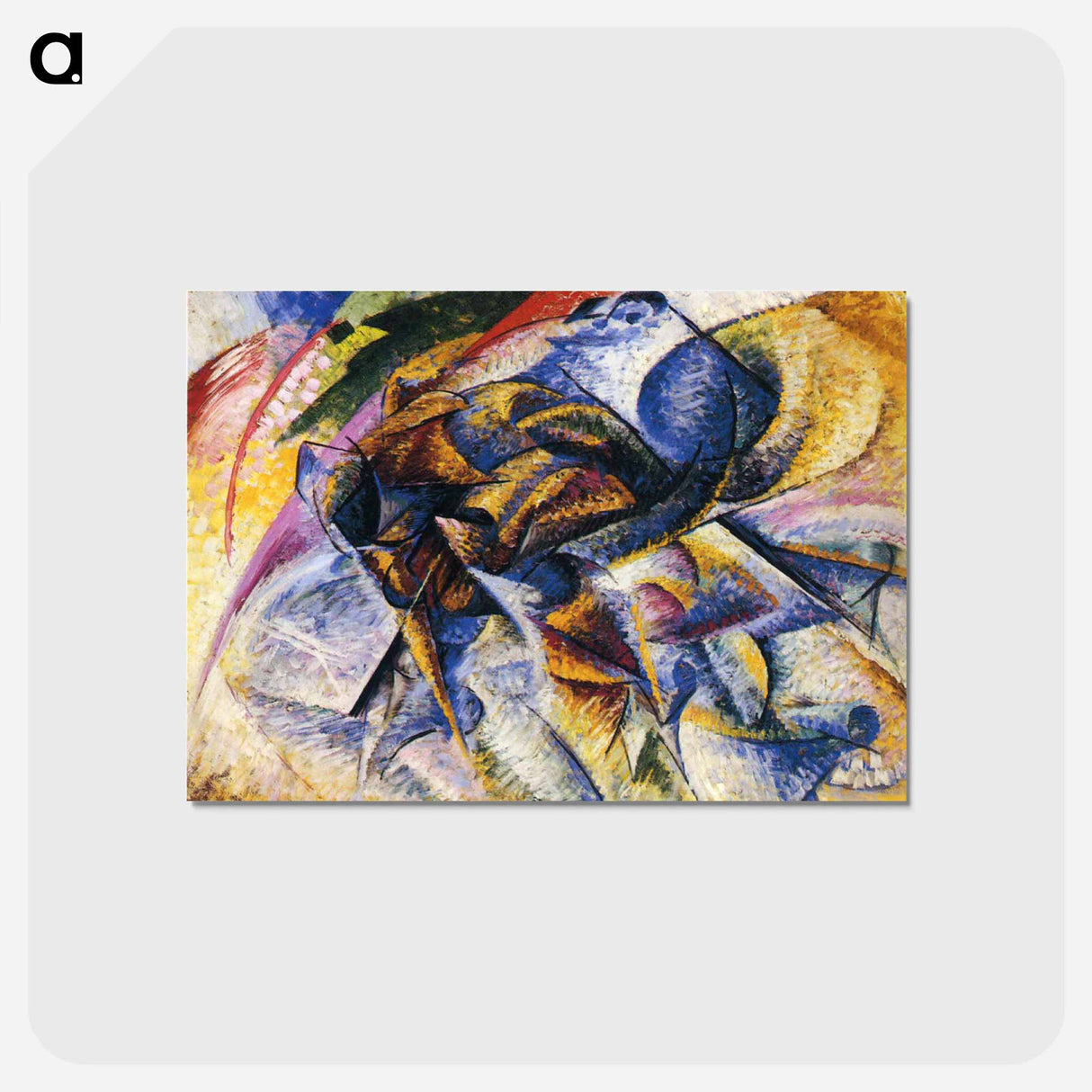 Dynamism of a Cyclist - ウンベルト ボッチョーニ  Postcard.