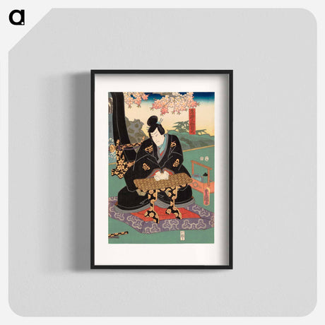 アートポスター-Roolihenkilö Hitachi no Suke Kuniyuki
 - 歌川 国貞 Poster.