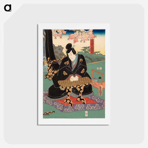アートポストカード-Roolihenkilö Hitachi no Suke Kuniyuki
 - 歌川 国貞 Postcard.