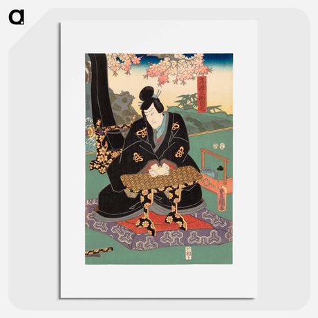 アートポスター-Roolihenkilö Hitachi no Suke Kuniyuki
 - 歌川 国貞 Poster.