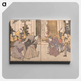 Amusements of Kabuki Actors of the “Third Floor”
 - 歌川 豊国 Canvas.