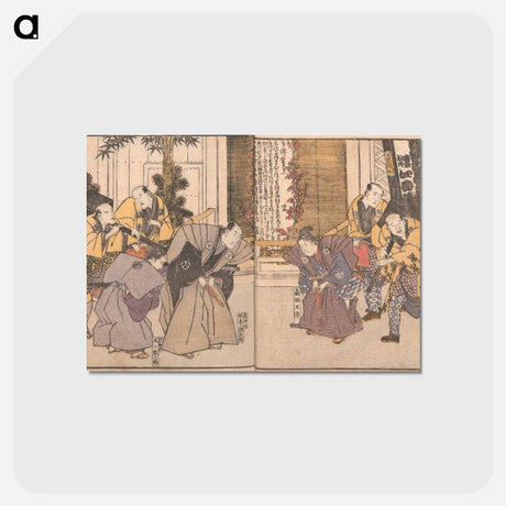 アートポストカード-Amusements of Kabuki Actors of the “Third Floor”
 - 歌川 豊国 Postcard.