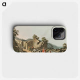 Ruins of an ancient Temple in Samos - View of the Ottoman Empire Phone Case.