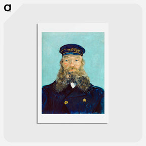アートポストカード-Portrait of Postman Roulin - フィンセント ファン ゴッホ Postcard.
