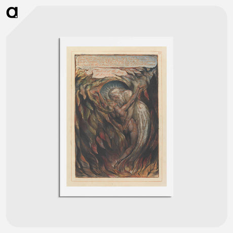 アートポストカード-Jerusalem, Plate 99 - ウィリアム ブレイク Postcard.