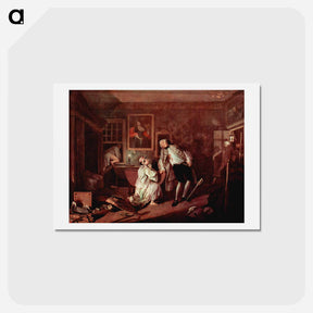 アートポストカード-The murder of the count - ウィリアム ホガース Postcard.