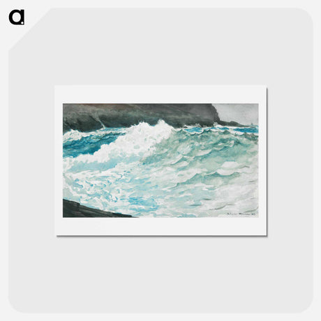 アートポストカード-Surf, Prout’s Neck - ウィンスロー ホーマー Postcard.