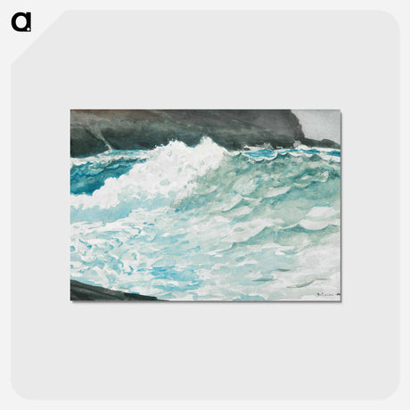 アートポストカード-Surf, Prout’s Neck - ウィンスロー ホーマー Postcard.