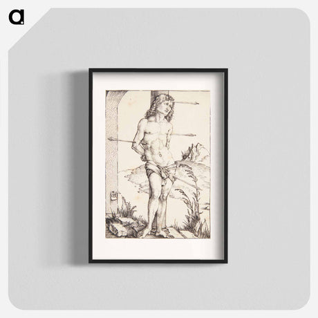 アートポスター-Saint Sebastian, tied to a column - アルブレヒト デューラー Poster.