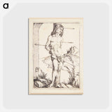 アートポストカード-Saint Sebastian, tied to a column - アルブレヒト デューラー Postcard.