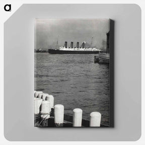アートパネル-Outward Bound, The Mauretania - アルフレッド スティーグリッツ Canvas.