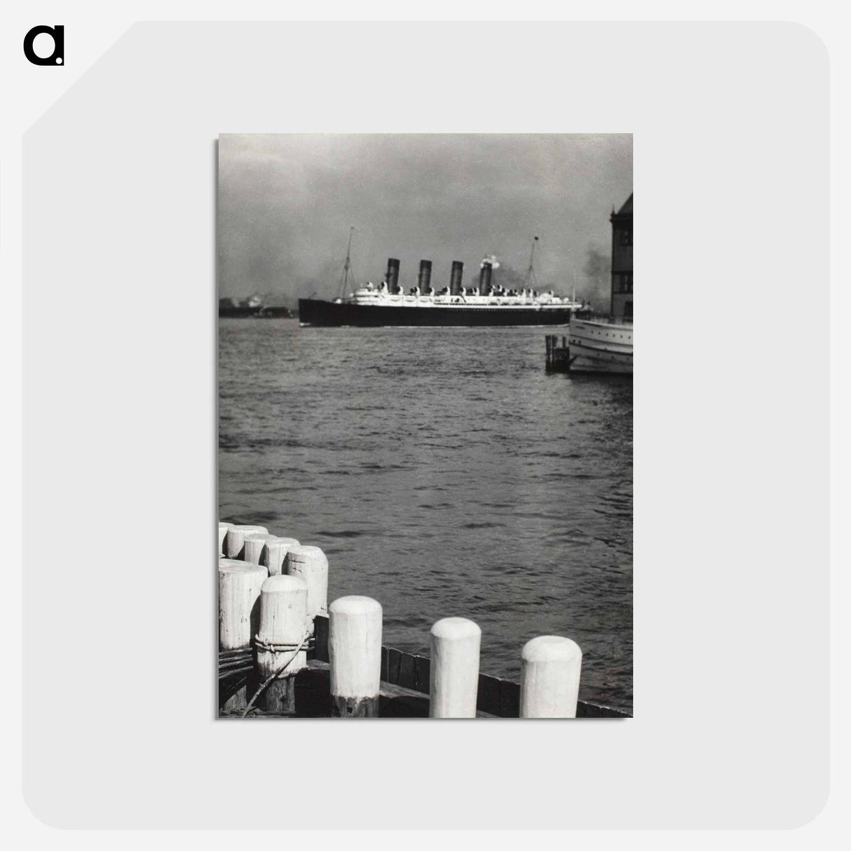 アートポストカード-Outward Bound, The Mauretania - アルフレッド スティーグリッツ Postcard.