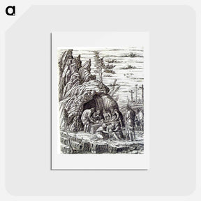 アートポストカード-The Entombment - アンドレア マンテーニャ Postcard.