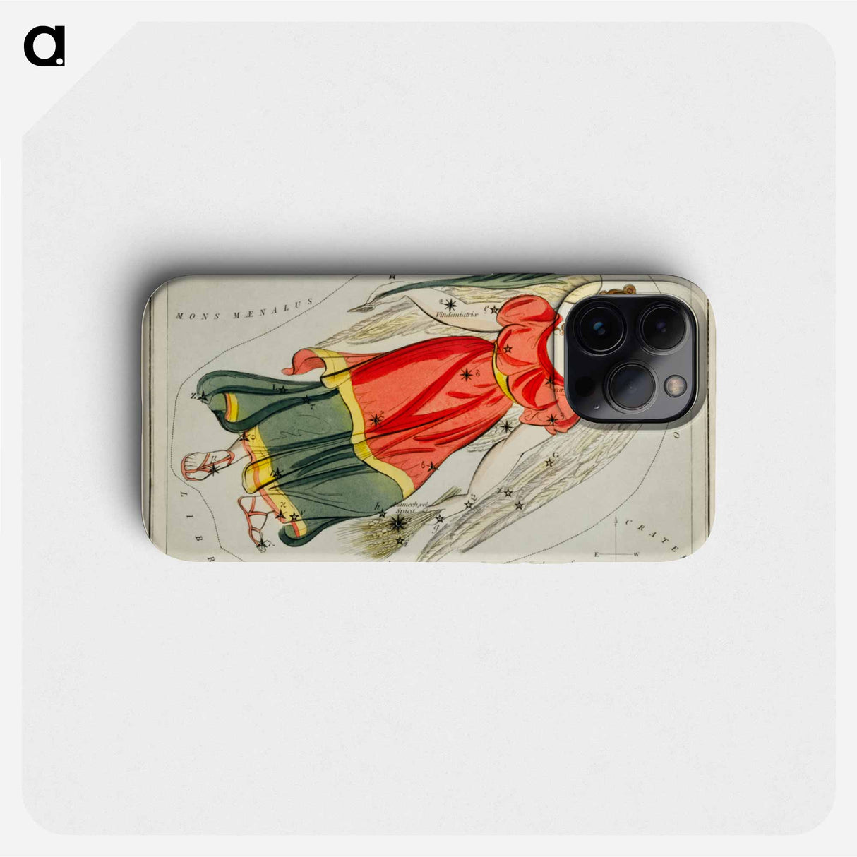 Sidney Hall’s astronomical chart illustration of the Virgo - アンティーク地図 Phone Case.