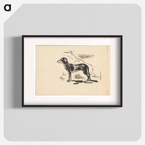 アートポスター-Sketchbook 19 hunting dog - アーノルド ピーター ワイズ クビンチャン Poster.
