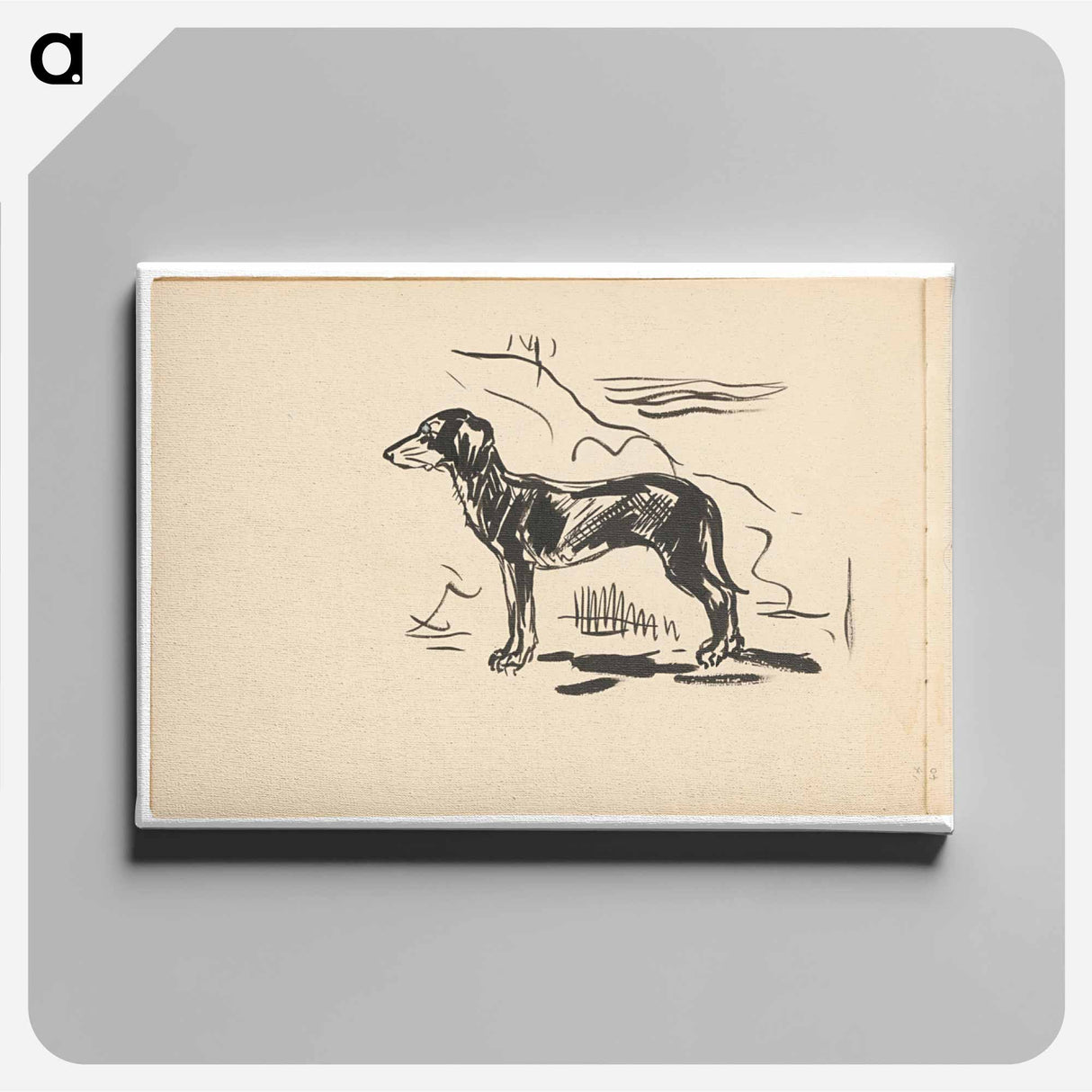 Sketchbook 19 hunting dog - アーノルド ピーター ワイズ クビンチャン Canvas.