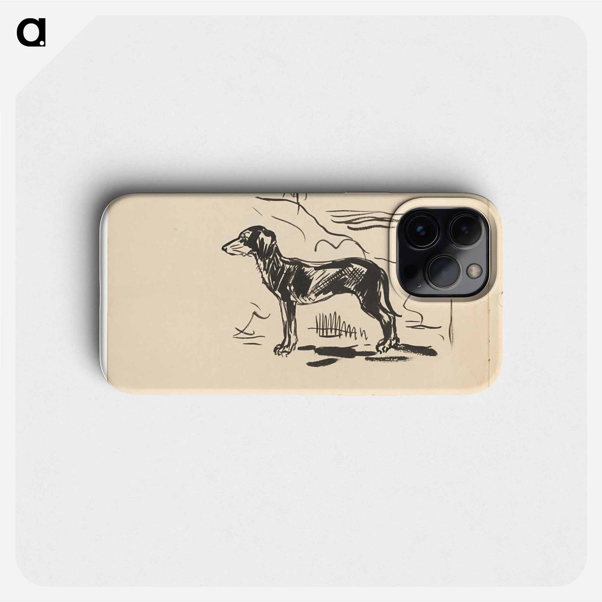Sketchbook 19 hunting dog - アーノルド ピーター ワイズ クビンチャン Phone Case.