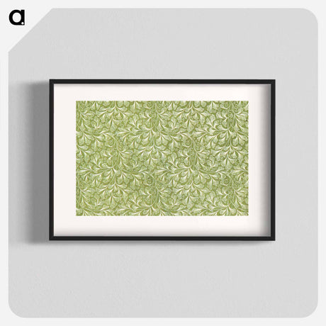 アートポスター-Green Botanical Pattern
 - 大英図書館 Poster.