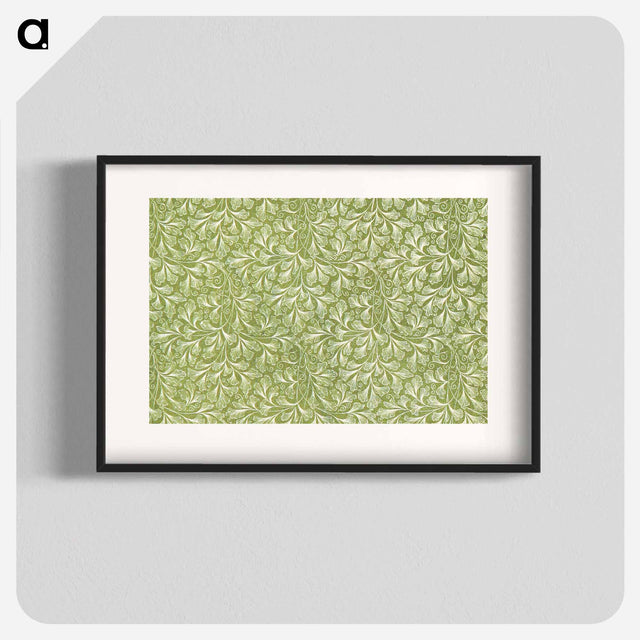 アートポスター-Green Botanical Pattern
 - 大英図書館 Poster.