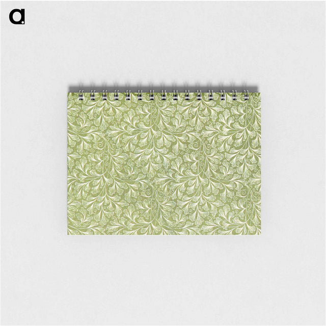 アートメモ帳-Green Botanical Pattern
 - 大英図書館 Memo.