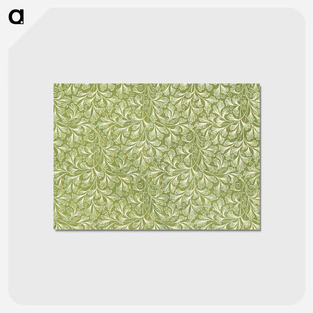 アートポストカード-Green Botanical Pattern
 - 大英図書館 Postcard.