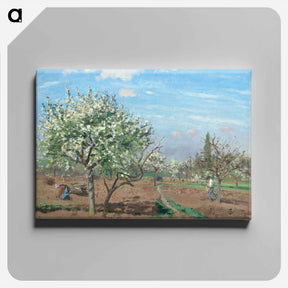アートパネル-Orchard in Bloom, Louveciennes - カミーユ ピサロ Canvas.