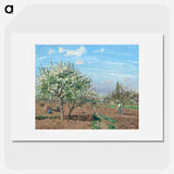 Orchard in Bloom, Louveciennes - Camille Pissarro Poster.