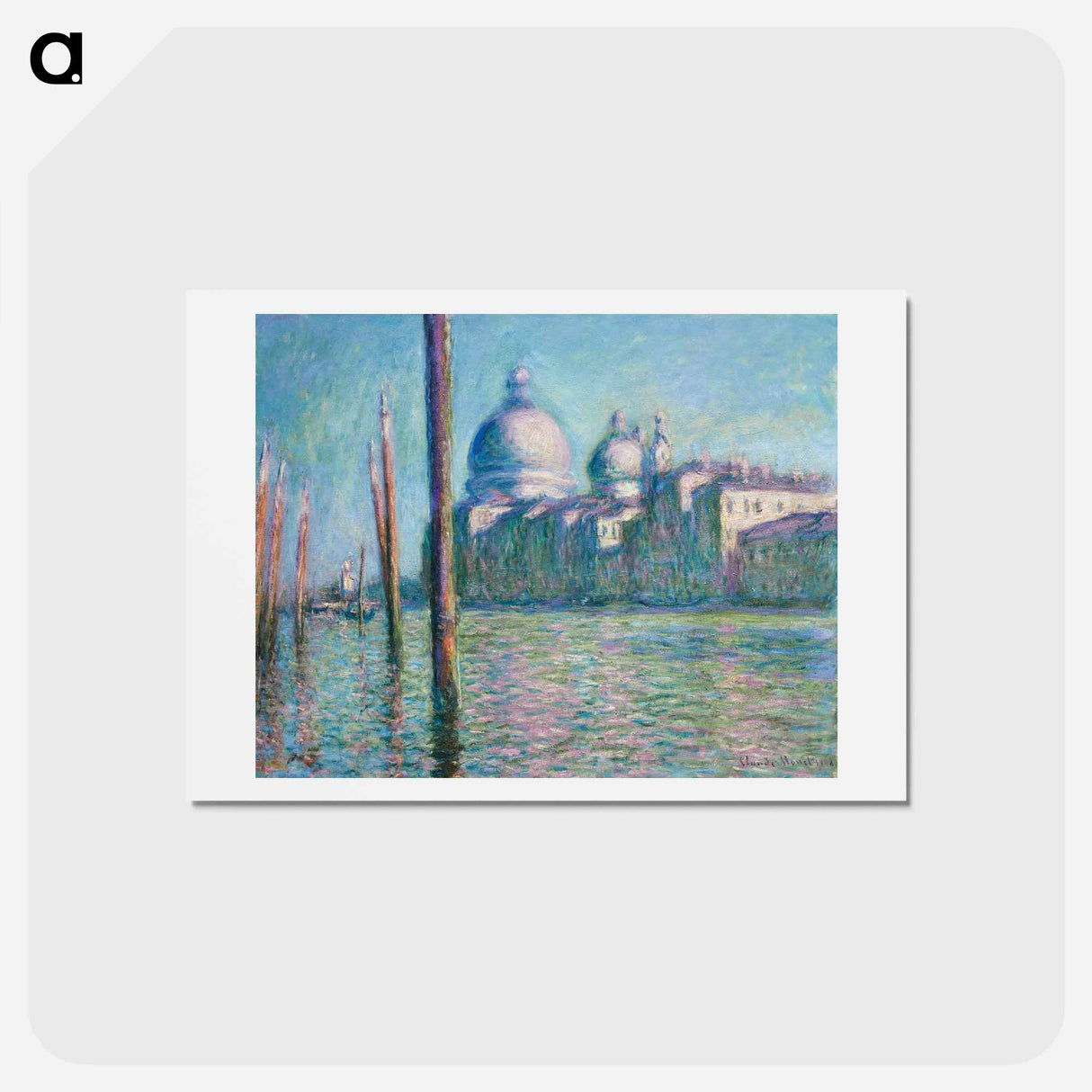 Le Grand Canal - クロード モネ Postcard.