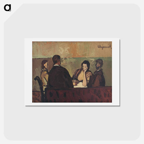 アートポストカード-Card Players
 - シプリアン マジェルニク Postcard.