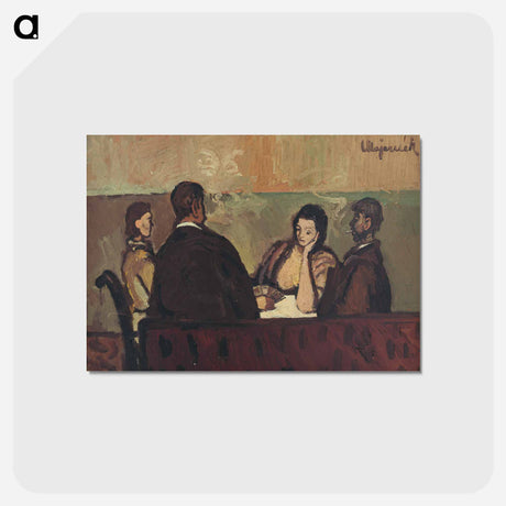 アートポストカード-Card Players
 - シプリアン マジェルニク Postcard.