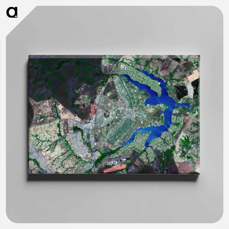 アートパネル-Brasilia, Capital of Brazil
 - 上空からの地球 Canvas.