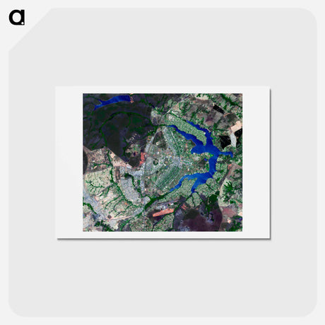 アートポストカード-Brasilia, Capital of Brazil
 - 上空からの地球 Postcard.