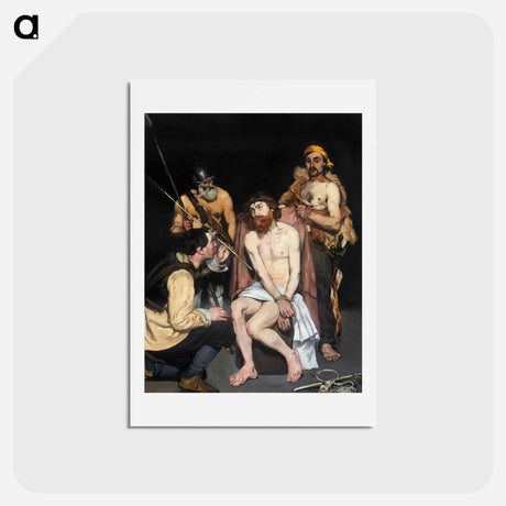 アートポストカード-Jesus Mocked by the Soldiers - エドゥアール マネ Postcard.