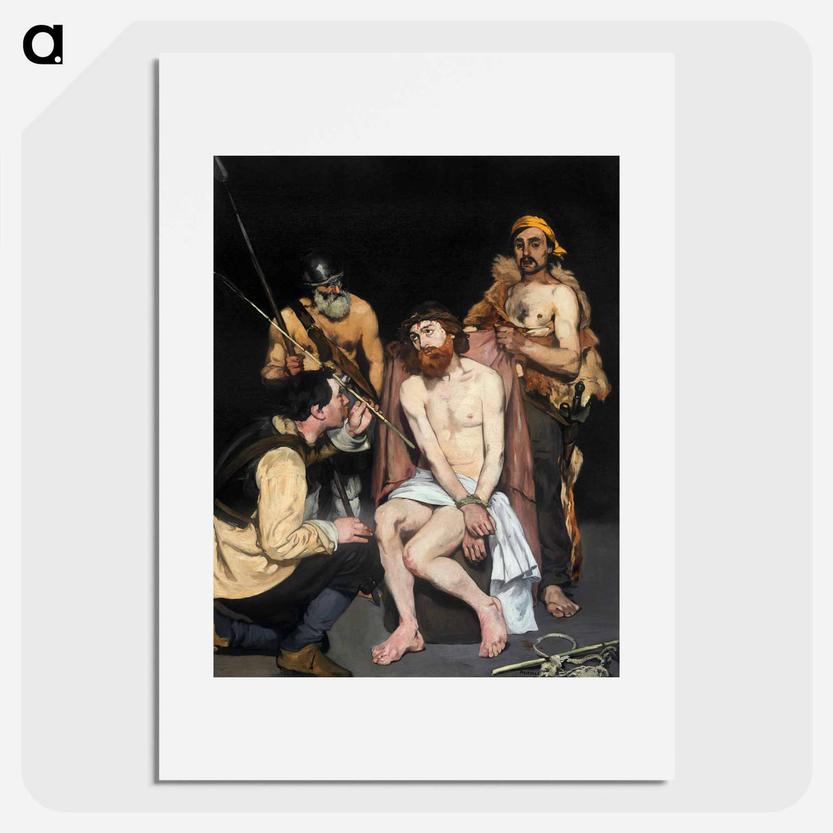 Jesus Mocked by the Soldiers - Édouard Manet Poster.