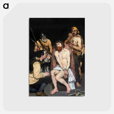 アートポストカード-Jesus Mocked by the Soldiers - エドゥアール マネ Postcard.