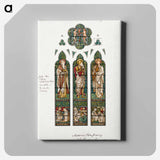 Design for Stained Glass Window, Saint Peter's Episcopal Church, Albany, NY - エドワード バーン ジョーンズ Canvas.